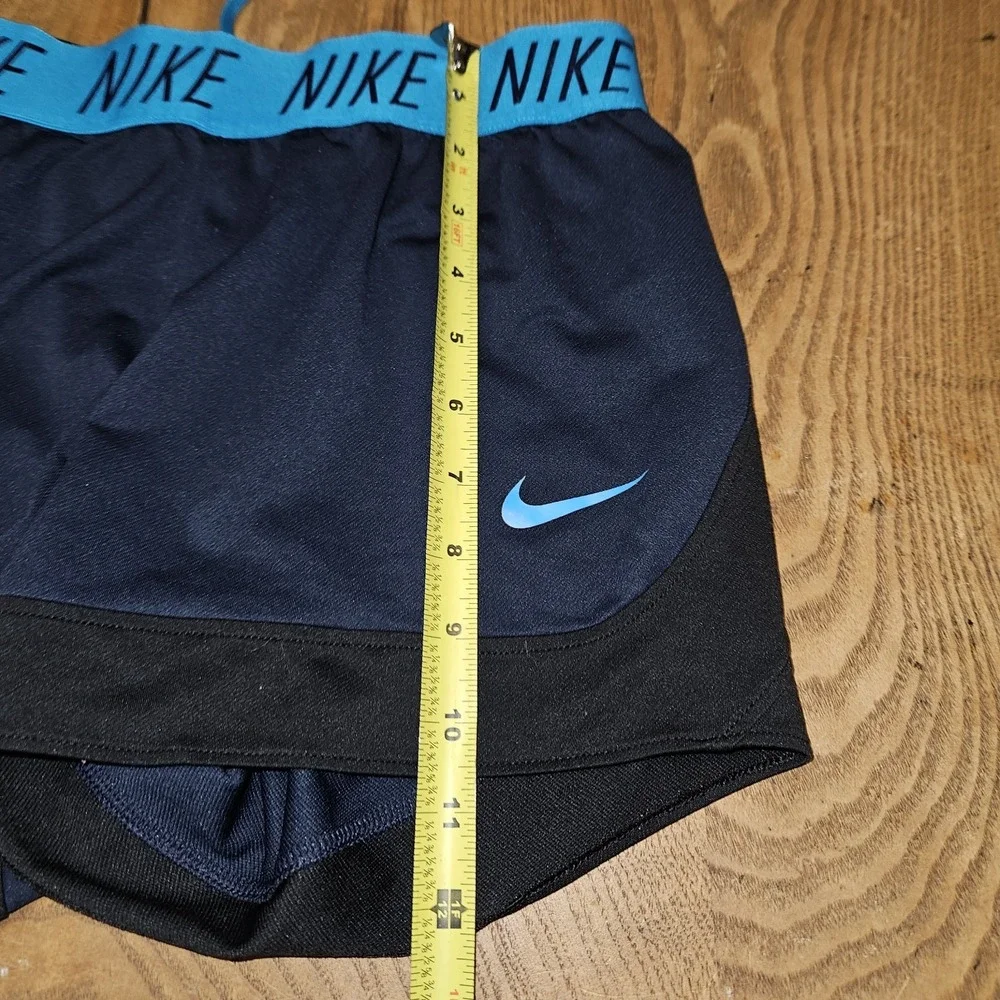 Nike Shorts Womens  Blue  Black  Dri-Fit 3in Inseam Running Breathable Ladies XS